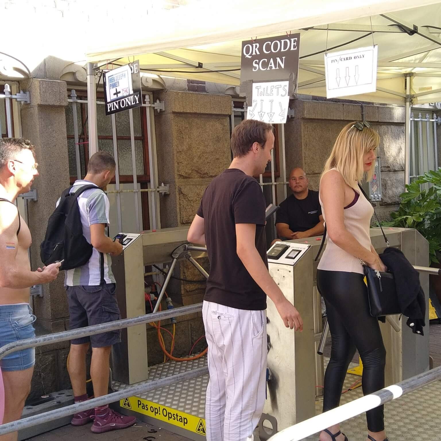 tourniquet toegang controle toiletten