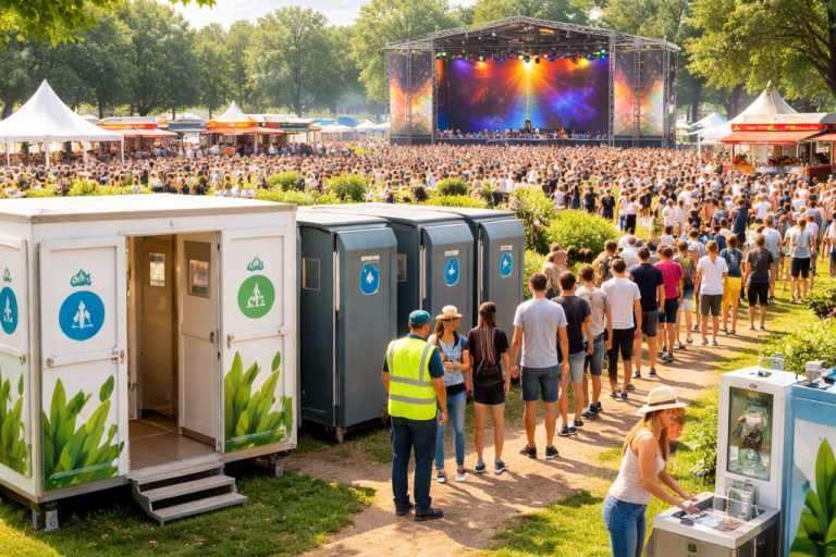 Waarom mobiele toiletten essentieel zijn voor buitenfestivals